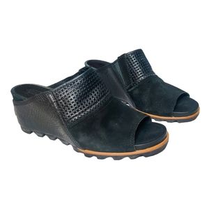 Sorel Black Wedges